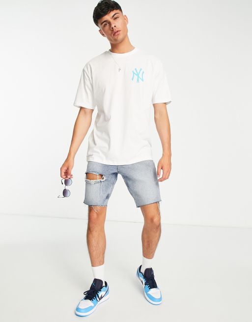 Camiseta blanca extragrande de los New York Yankees de New Era, 3 de 4