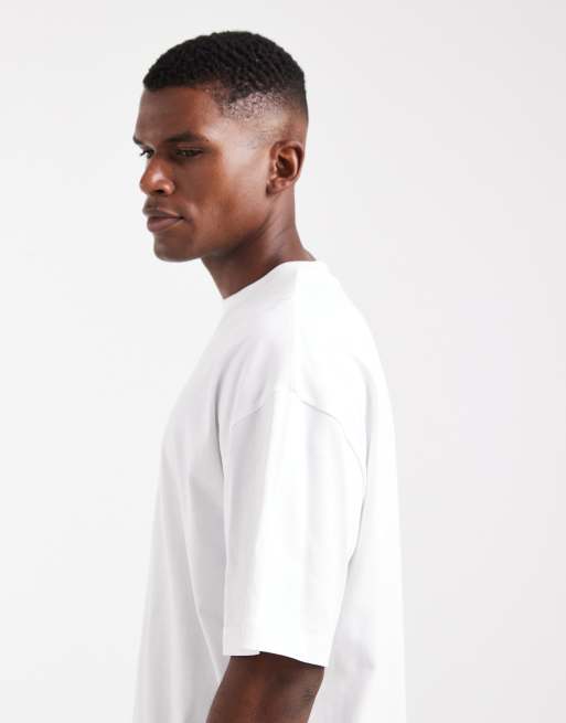 Camiseta blanca extragrande de tejido grueso de ASOS DESIGN , 4 de 5