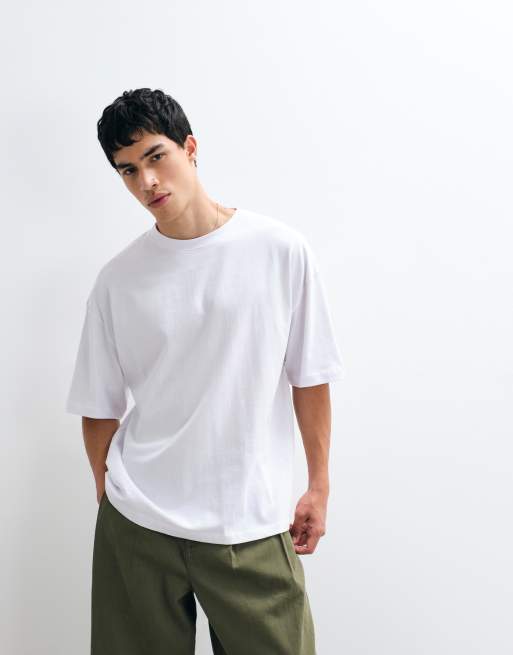 Camiseta blanca extragrande de tejido grueso de ASOS DESIGN, 3 de 5