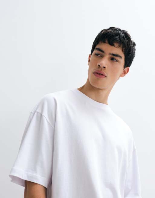 Camiseta blanca extragrande de tejido grueso de ASOS DESIGN, 4 de 5