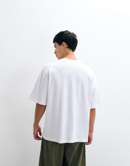 Camiseta blanca extragrande de tejido grueso de ASOS DESIGN, 5 de 5