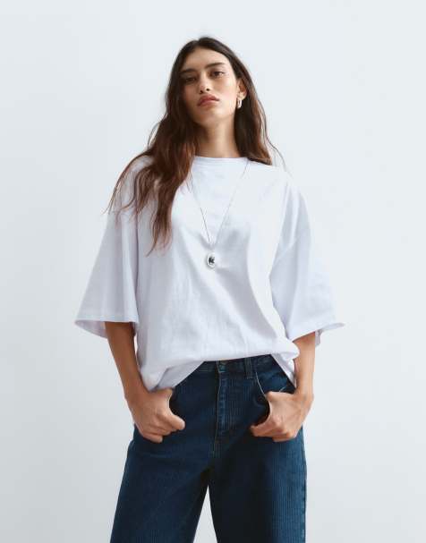 Camiseta blanca extragrande de tejido grueso premium de ARRANGE - view 1