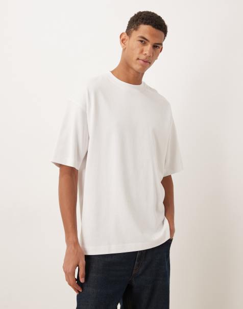 Camiseta blanca extragrande de tejido muy grueso de ASOS DESIGN Circular Design Collection - view 1