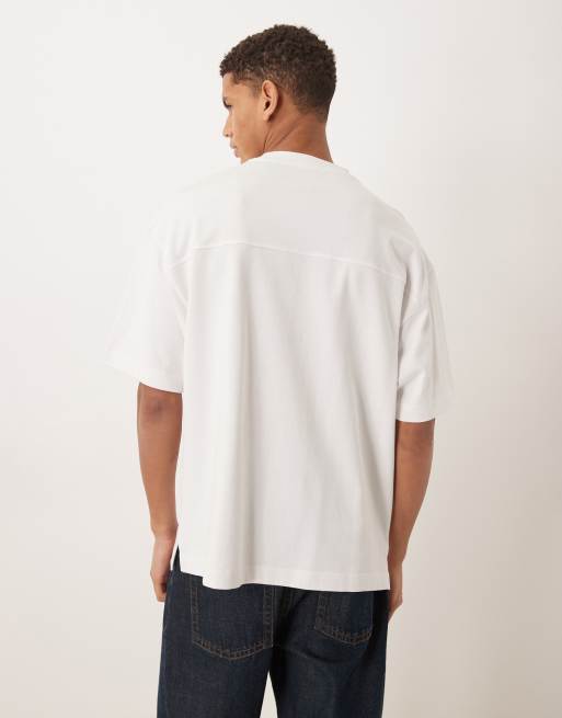 Camiseta blanca extragrande de tejido muy grueso de ASOS DESIGN Circular Design Collection, 3 de 5