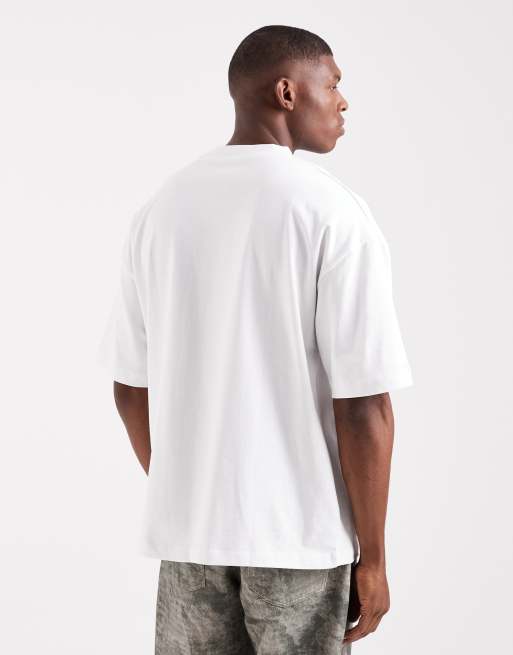 Camiseta blanca extragrande de tejido muy grueso de ASOS DESIGN , 3 de 5