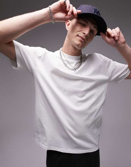 Camiseta blanca extragrande de Topman