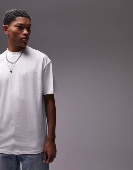 Camiseta blanca extragrande de Topman