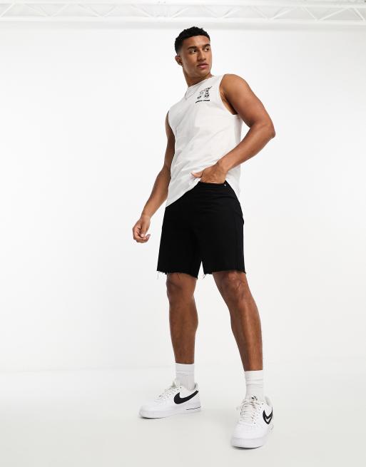 Camiseta blanca extragrande sin mangas con estampado veraniego en la espalda de Jack & Jones, 4 de 4