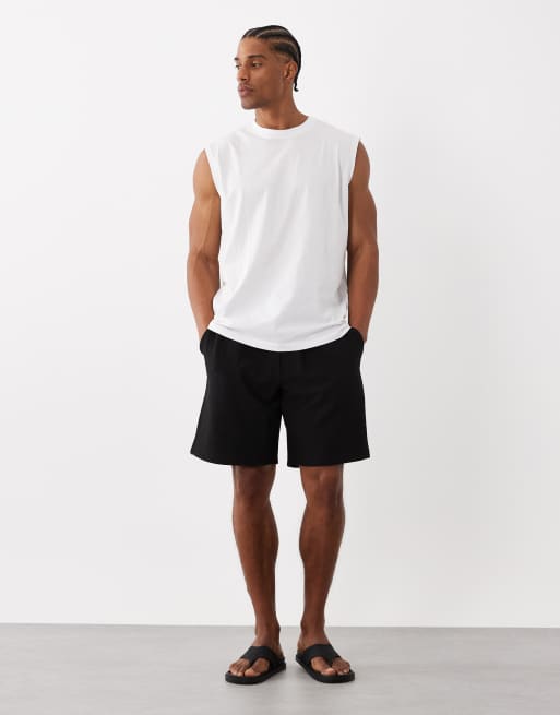 Camiseta blanca extragrande sin mangas de Jack & Jones, 2 de 5