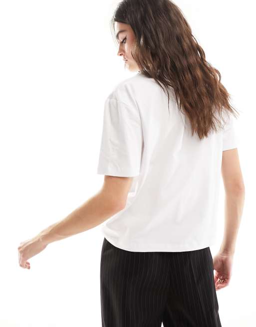 Camiseta blanca fruncida Rallie de French Connection, 4 de 4