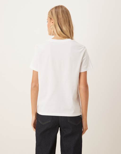Camiseta blanca holgada con diseño encogido y estampado de texto "Spoiled" de ASOS DESIGN, 2 de 4