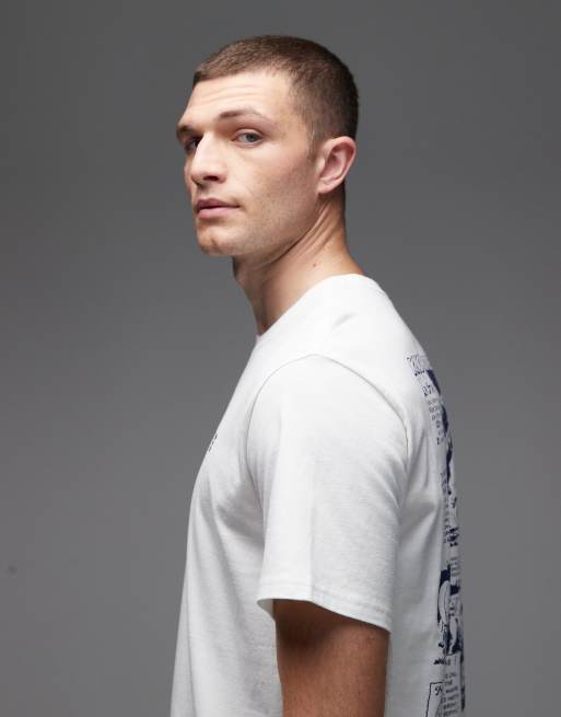 Camiseta blanca holgada con estampado gráfico de estilo wéstern en la espalda de Levi's, 4 de 5