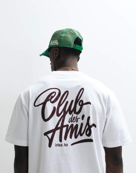 Camiseta blanca holgada con gráfico de texto de ASOS DESIGN - view 1
