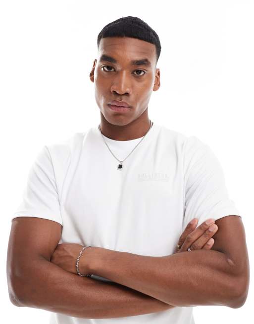 Camiseta blanca holgada con logo pequeno Cooling de Hollister ASOS