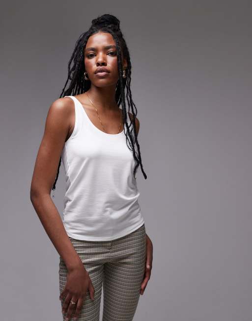 Mujer Top Tirantes Anchos Camiseta Sin Mangas Camisetas De