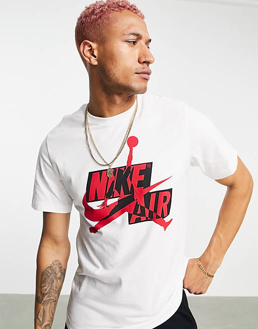 Usual derrochador rebanada Camiseta blanca Jordan Jumpman de Nike | ASOS