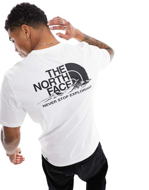 Camiseta blanca the north face hot sale