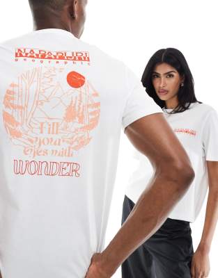 Napapijri Camiseta Estampada - Bright White/blanco