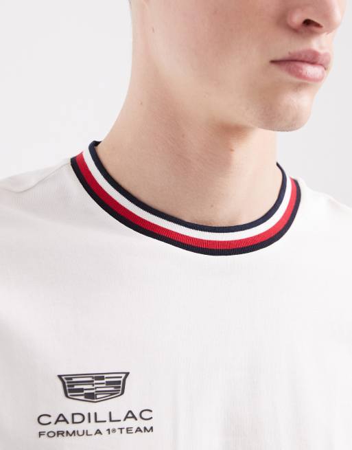 Camiseta blanca Replica de Tommy Hilfiger x Cadillac F1, 3 de 5