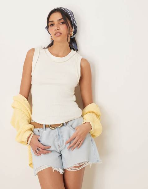 Camiseta blanca sin mangas Kate de Free People - view 1