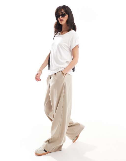 Camiseta blanca suave con cuello redondo de Only , 3 de 4