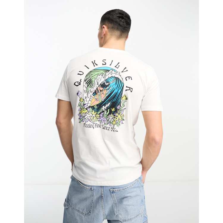 Camisetas & Polos Quiksilver Hombre  Custom Prints - Camiseta ANTIQUE  WHITE HEATHER * Daniel Chi