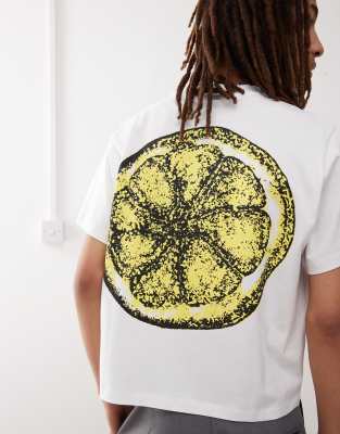 Camiseta blanca unisex con estampado con licencia de los Stone Roses de Reclaimed Vintage - view 1