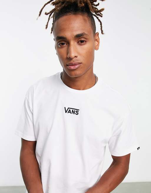 Camiseta blanca unisex con logo en el centro del pecho de Vans ASOS