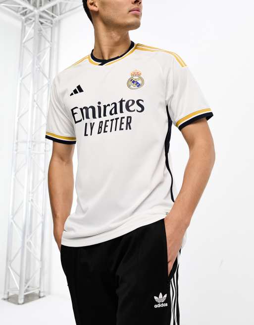 Camiseta blanca unisex de la primera equipación del Real Madrid 2023/24 de adidas Football