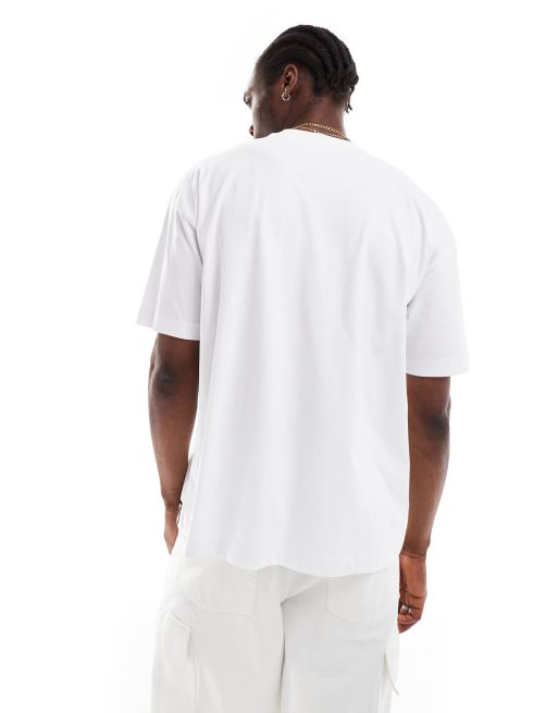 Camiseta blanca unisex extragrande con estampado delantero "Spiderman" de Marvel de ASOS DESIGN, 4 de 4