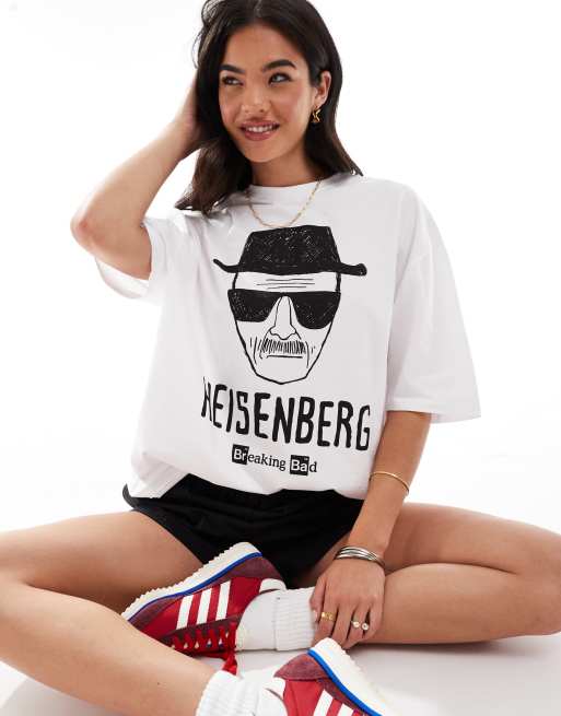 Camiseta blanca unisex extragrande con estampado gráfico con licencia de "Breaking Bad" de ASOS DESIGN, 4 de 4
