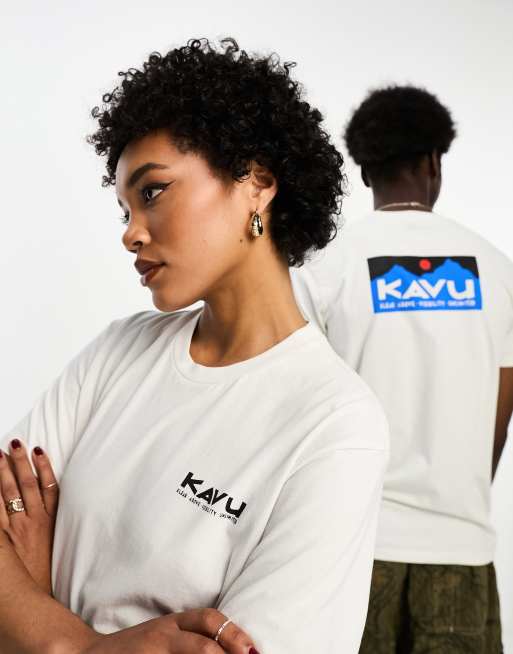 Camiseta blanca unisex Klear Above Etch de Kavu