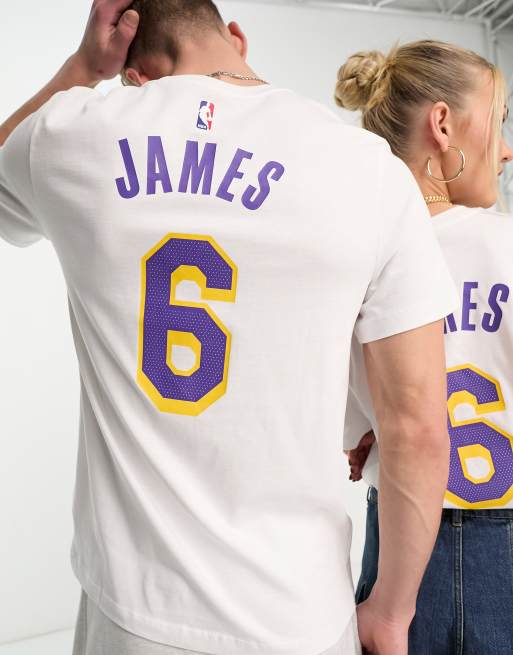 Camiseta blanca lakers discount lebron