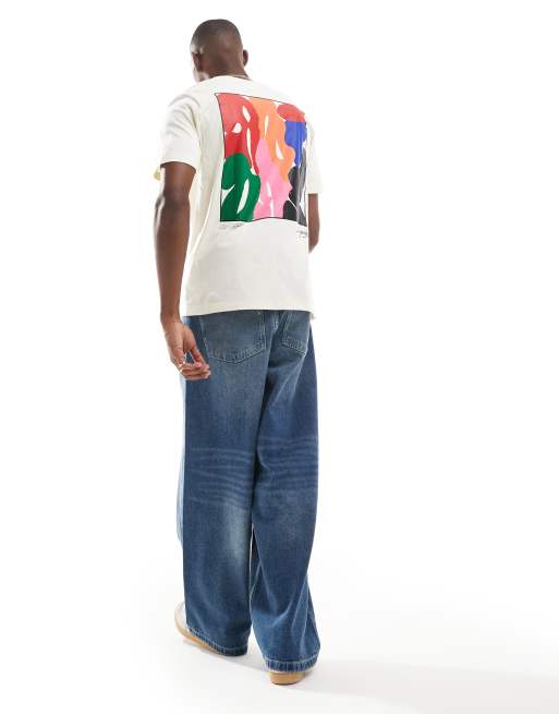 Camiseta blanco crema de adidas Originals