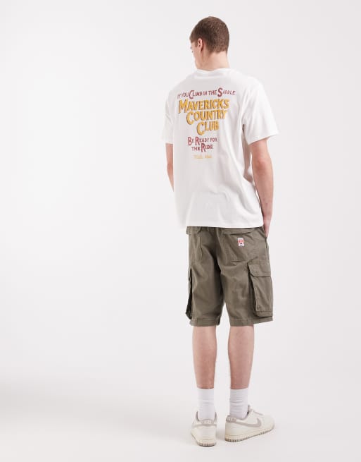 Camiseta blanco desgastado con estampado gráfico de Wrangler, 2 de 5