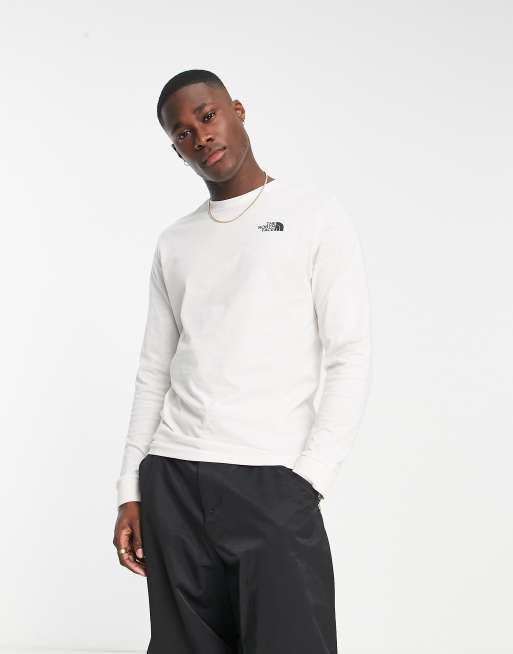 Camiseta blanco gardenia y negra TNF de manga larga Simple Dome exclusiva en ASOS de The North Face