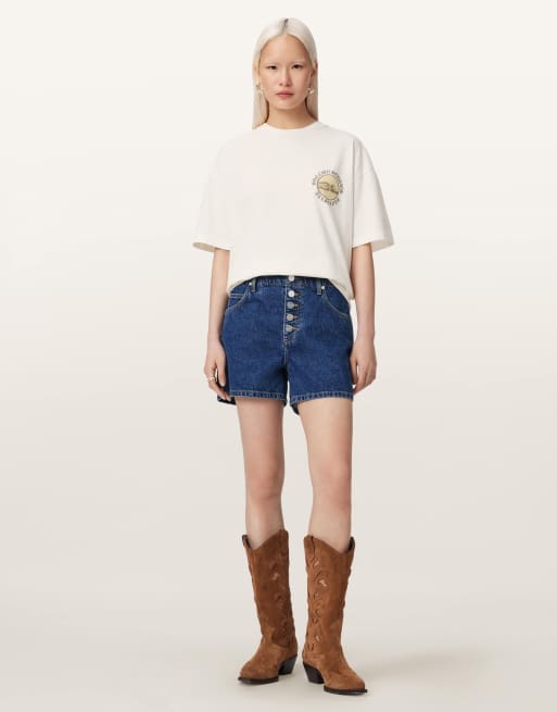 Camiseta blanco garza Sun City Etta de AllSaints, 4 de 6