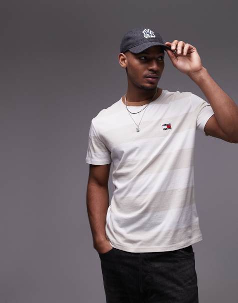 Camiseta blanco hueso a rayas de Tommy Jeans - view 1