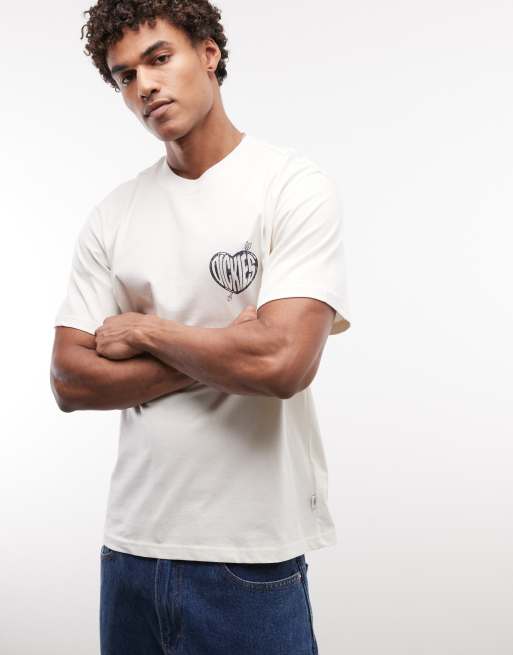 Camiseta blanco hueso con estampado en la espalda Amberley exclusiva en ASOS de Dickies, 3 de 5
