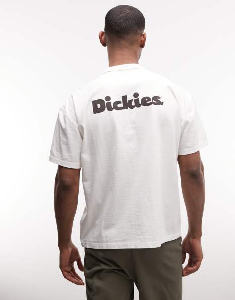 Camiseta blanco hueso con estampado en la espalda Slayden exclusiva en ASOS de Dickies - view 1