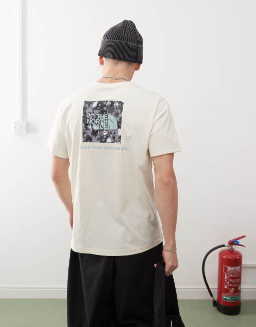 Camiseta blanco hueso con estampado gráfico en la espalda Redbox de The North Face