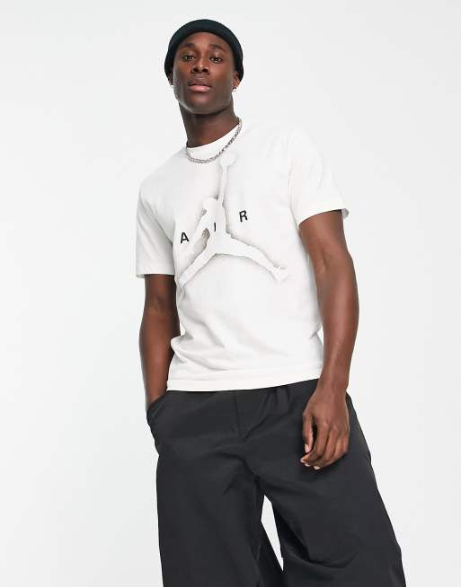 Camiseta blanco hueso con estampado gráfico Jumpman de Jordan