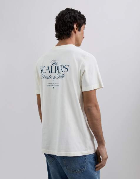 Camiseta blanco hueso con estampado "Taste Talk" de Scalpers - view 1