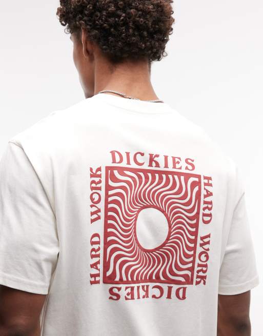 Camiseta blanco hueso con estampado trasero Oatfield exclusiva en ASOS de Dickies, 4 de 5
