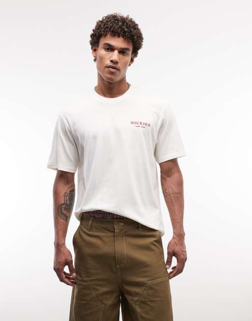 Camiseta blanco hueso con estampado trasero Oatfield exclusiva en ASOS de Dickies, 5 de 5