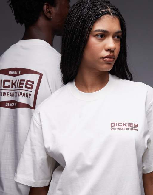Camiseta blanco hueso con logo grande estampado en la espalda Bolivar de Dickies, 4 de 4