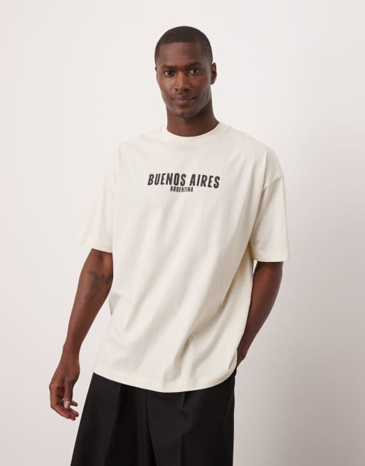 Camiseta blanco hueso extragrande con estampado gráfico veraniego High Summer de ASOS DESIGN, 3 de 4