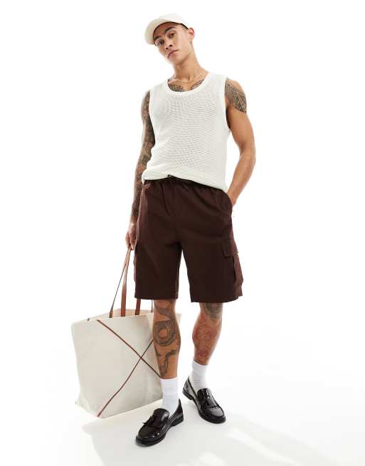 Camiseta blanco hueso sin mangas de punto ancho de Cotton On , 3 de 4