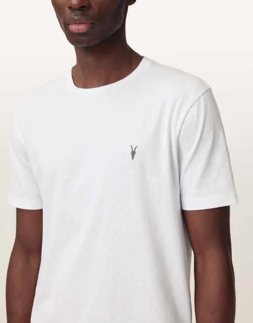 Camiseta blanco óptico de manga corta con cuello redondo Brace de AllSaints, 5 de 6