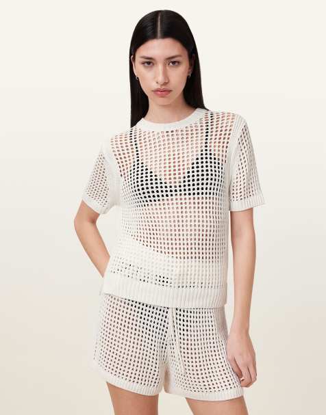 Camiseta blanco tiza Paloma de AllSaints - view 1